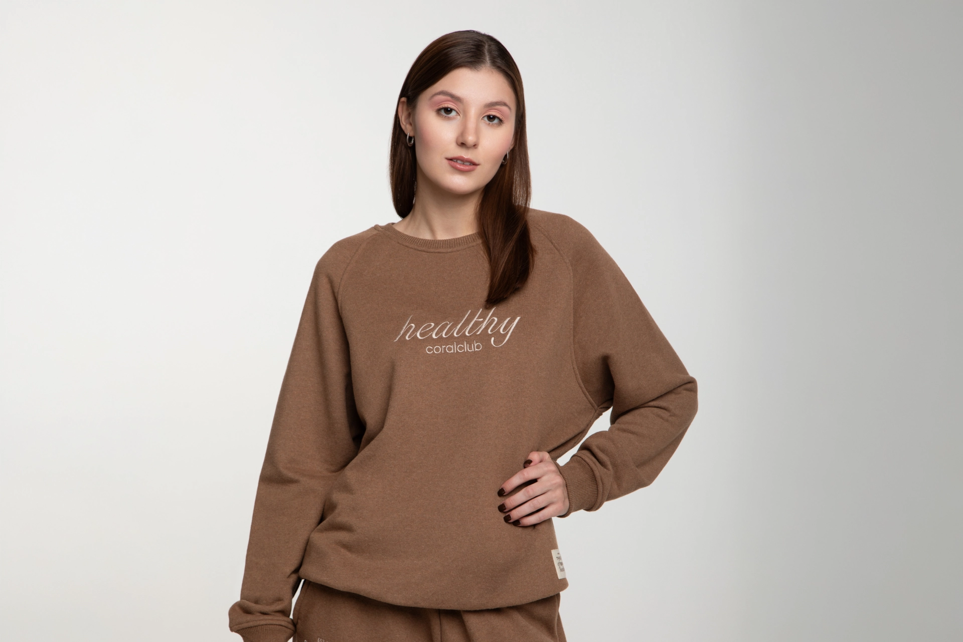 Felpa unisex, marrone