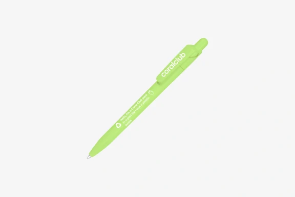 Penna in plastica riciclata, verde